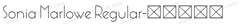 Sonia Marlowe Regular字体转换